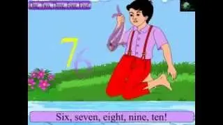 1,2,3,4,5 once i caught a fish alive | Nursery Rhymes with Lyrics on screen |
