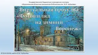 Виртуальная прогулка «Фотовзгляд на зимний Воронеж»