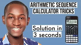 HOW TO USE CALCULATOR TO SOLVE SEQUENCES AND SERIES FAST: Casio Fx-991 ex classwiz Tricks