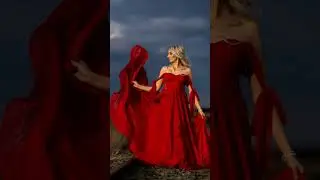 Burnt Fields, Red Dress and Sunsets...
