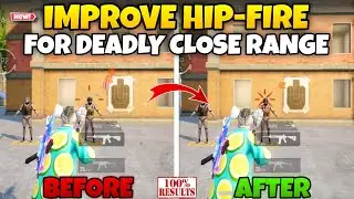 How to Improve HIPFIRE | Improve Close Range Aim | Best Hipfire sensitivity| Hipfire Drills BGMI