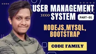 User management system (part-1) Best beginner project with node  ,bootstrap and mysql 