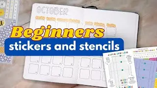 📚 New to Bullet Journaling? Dive into Stickers and Stencils with Me! 🖊️✂️