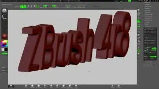 3D Text in ZBrush 4R8
