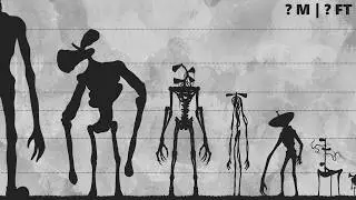 Siren Head Monsters - Size Comparison [Trevor Henderson]