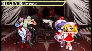 MUGEN Showcase - Morrigan & Lilith vs Remilia & Flandre
