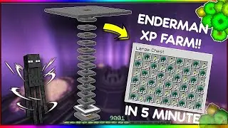 Most Efficient *ENDERMAN XP FARM* In Minecraft Java 1.21!!!!
