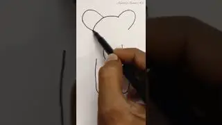 how to draw a teddy bear easily "#art #drawing #shorts #kids