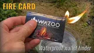 Firecard™ - Wazoo's waterproof wallet tinder