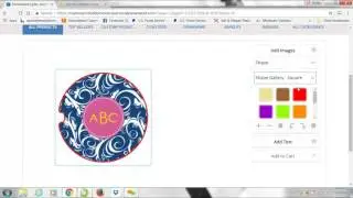 car coaster monogram