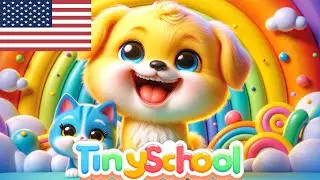 Rainbow Adventure: Brave Rescue of the Missing Puppies | tinyschool Kids Storytime