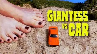 giantess vs. car - german feet 巨人娘 GTS