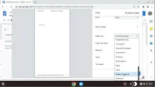 How to print something off of google docs ||    Tech home