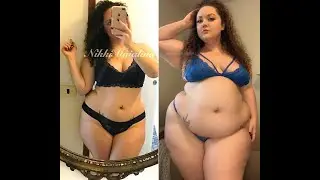 BBW NikkiMaialina Beautiful Weight Gain and Stuffing Sequence (18+)