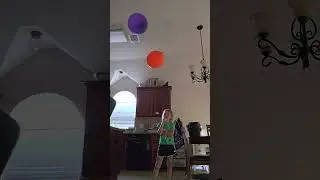 Eden's Magic trick. the floating balloons.