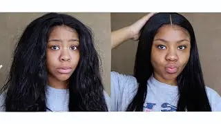 Hair Make Over  LAID!! Transformation|  ft BeautyForever Hair Straight, Silky, Soft!