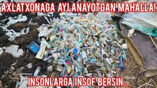 #Урганч_туман Ахлатхонага айланган маҳалла, Туман ҳокимидан ушбу жойга камера қўйишда ёрдам сўраймиз