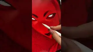 drawing a creepy demon for #halloween