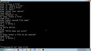 copy file, remove a file using shell script