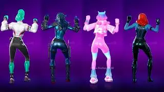 Fortnite Bend Back Emote With Ella Slurp Slurpentine Jella Mystique Skin Thicc 🍑😜😍🔥 Who Won ?