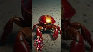 Avengers And DC Hero's As Hermit Crab #shorts #avengers #dcshorts #subscribe #marvelshorts #viral