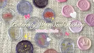 Wax Seal Stickers from Meesho 🩷✨ #unboxing #asmrsounds #meeshohaul