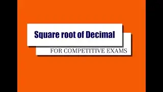 square of decimal numbers | For All Competitive Exams || bps 5 to 15 |