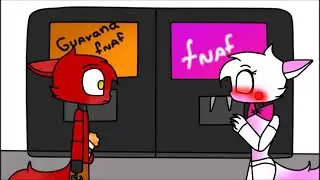 Foxy x Mangle kissing animation