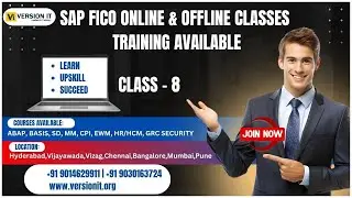 Class 8 | Best SAP FICO Training Online & Offline Classes Available | Call: 9014629911