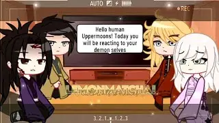Uppermoons Human AU React To Their Demon Selves ||Demon Slayer + Gacha Club|| [Read Desc] - 🍋🍵