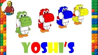 LEGO YOSHI SPECIES 3D BUILD INSTRUCTION HOW TO