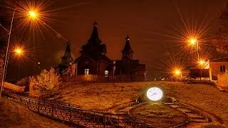 Купание на крещение Саржин яр, Харьков. Съемка квадрокоптером. 19.01.2016