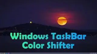 Windows TaskBar Color Shifter - Autohotkey v2 script