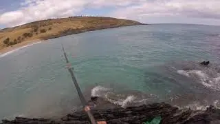 Fishing Deep creek, Blowhole beach. SA.