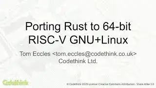 Porting Rust to 64-bit RISC-V GNU+Linux