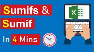 SUMIF Function In Excel & SUMIFS Function In Excel - In Just 4 Mins | Function / Formula