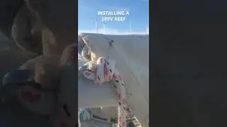 Installing a #jiffyreef on a #coronado25