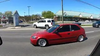 Red Honda Civic 2 Dr Hatchback
