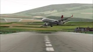 BA 757 Landing in a Storm X Plane