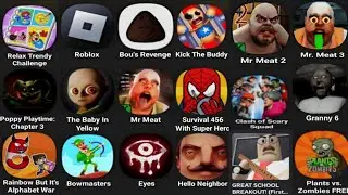 Escape Miss Ani Tron’s Detention Roblox, Tom Friends, The Baby In Yellow, Pvz2, 456 Huggy Game