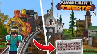 I Built a REDSTONE FACTORY in Minecraft Create