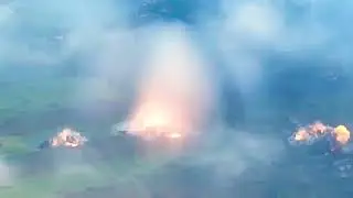 Обстрел позиций ВСУ из ТОС 1А 