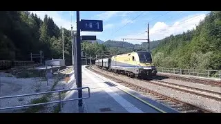 Cargoserv ES 64 U2 - 081 mit Erzleerzug durch Weißenbach-St.Gallen
