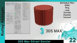 Autodesk 3DS Max Dersleri-22  3DS Max  Editable Poly-EDGE