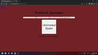 Webhook Spammer ONLINE - No Downloads FREE and Fast | HzzH-Tools