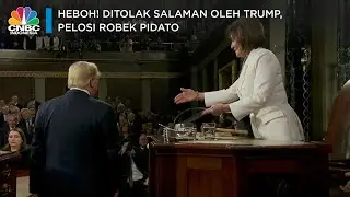 Tegang! Ditolak Salaman, Pelosi Robek Pidato Trump