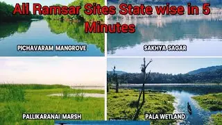 ALL RAMSAR SITES IN INDIA IN 2023 Quick Summary State-wise #upsc2023  #environment