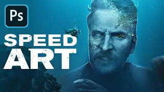 Underwater Statue Effect – Photoshop Speed Art