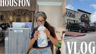 VLOG: I WENT OUTSIDE IN HOUSTON AND LIVED TO TELL THE STORY | Shopping + grocery + eat + party prep