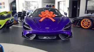 4 Brand New Mclaren 765LT Insane Specs at Mclaren SF [4K]